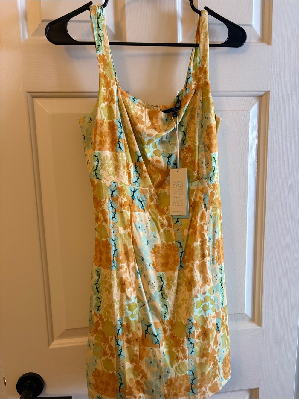 Floral Sundress Mini in Yellow & Aqua - Brand: